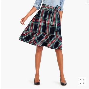 Super cute J. Crew plaid big bow skirt.